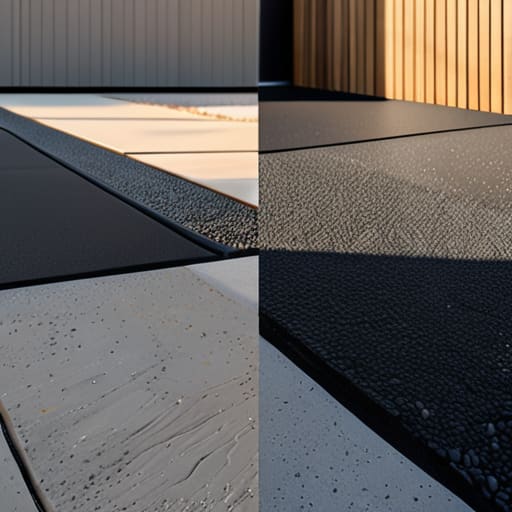 Choosing between asphalt and concrete driveways.