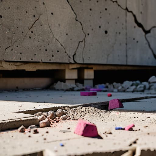 Different types of decorative concrete finishes.