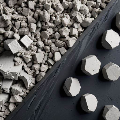 Explaining how cement types differ visually.