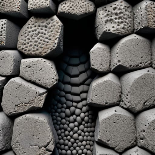 Diagram showing how honeycombing occurs.
