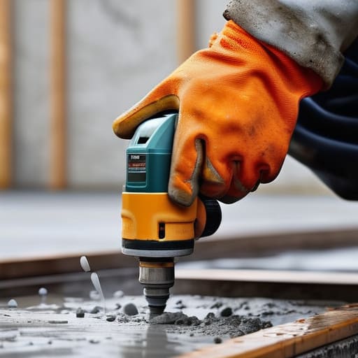 How to compact concrete properly using poker.