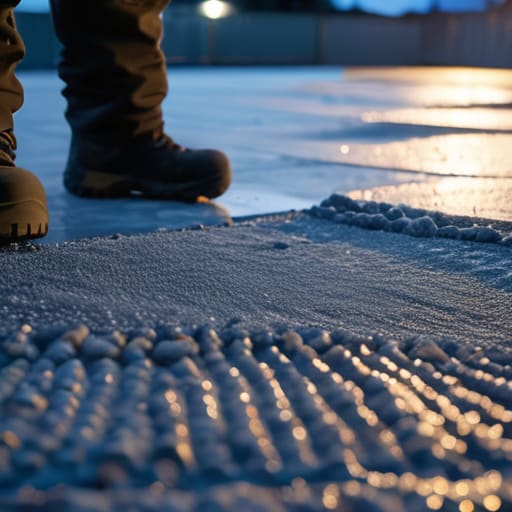 How to protect a pour from frost.