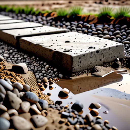 Preparing your ground for new patio stones.
