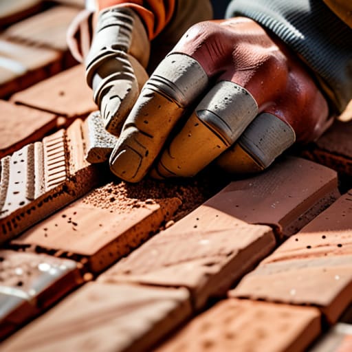 Traditional techniques for laying decorative brick patterns.