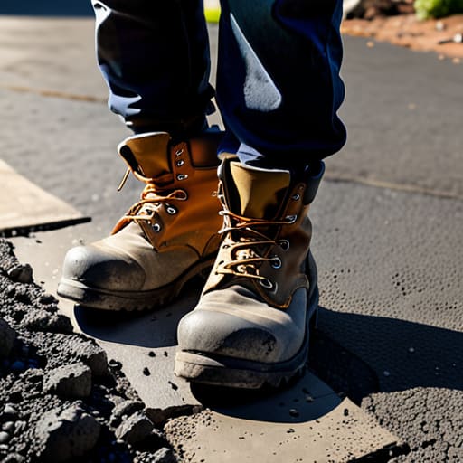 Repairing failed concrete driveways.