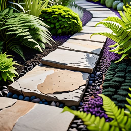 How to mix concrete for garden paths.